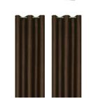 RIDEAU - VOILAGE 2 Rideaux occultant chocolat 140x260cm