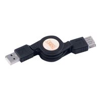 CABLE ET CONNECTIQUE POUR PERIPHERIQUE Rallonge USB 2.0 enroulable 80cm
