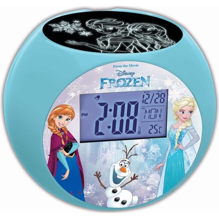 la reine des neiges radio reveil projecteur lexibo