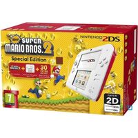 Console 2DS Rouge + New Super Mario Bros 2 Console 2DS Rouge + New Super Mario Bros 2