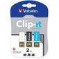CLE USB Verbatim - Clip-It - Clé USB 2.0 - 3 x 2 Go