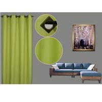 RIDEAU - VOILAGE Rideau occultant vert 140x260cm