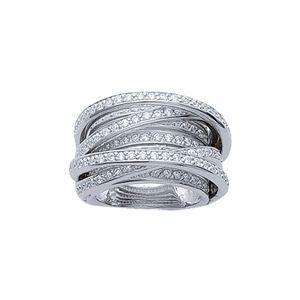 Bague Spirale Multi Rangs Luxe Zirconia Argent - Argent 925 (Poinçon ... Bague Spirale Multi Rangs Luxe Zirconia Argent - Argent 925 (Poinçon ...