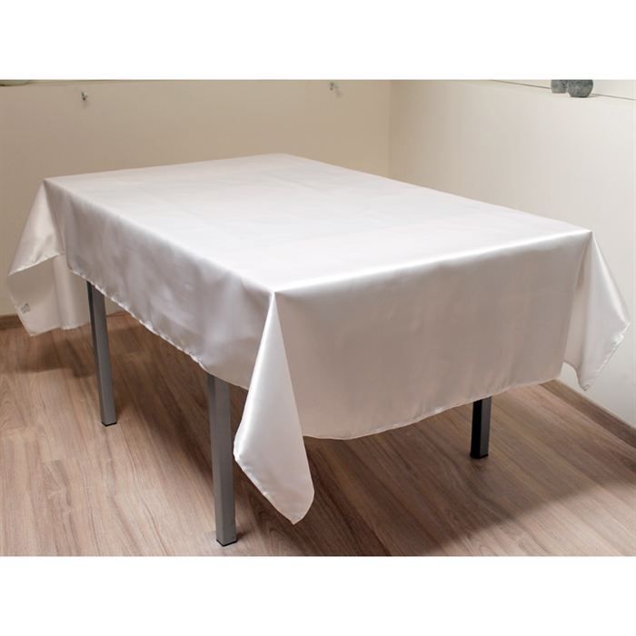 Nappe Rectangle BIT.FLY 228x335cm - Polyester Blanc - Antifouling - Pour Mariage Et Événements