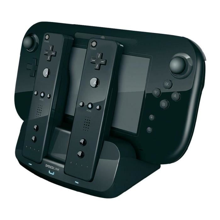 Station de charge 3 en 1 SPEEDLINK pour Wii U Noir Achat / Vente