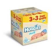 COUCHE - LANGE  HUGGIES Lingettes Pure 6x64