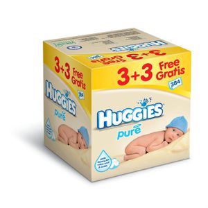 COUCHE - LANGE  HUGGIES Lingettes Pure 6x64