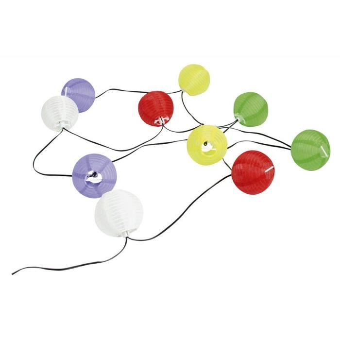 guirlande solaire 10 lampions Achat / Vente GUIRLANDE SOLAIRE 10