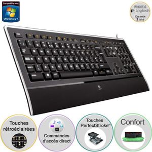 CLAVIER - PAVE NUMERIQUE Logitech Illuminated Keyboard
