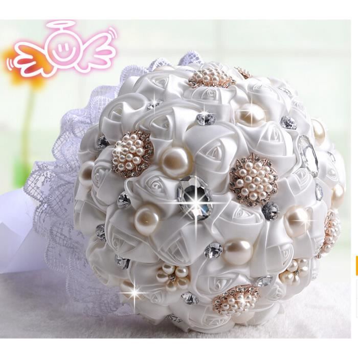 Bouquet de Mariée Roses Fleurs Artificielles pour Mariage