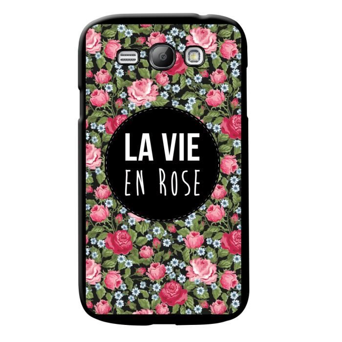 Samsung Galaxy Core et Core Duos Coque la vie en rose pour Samsung
