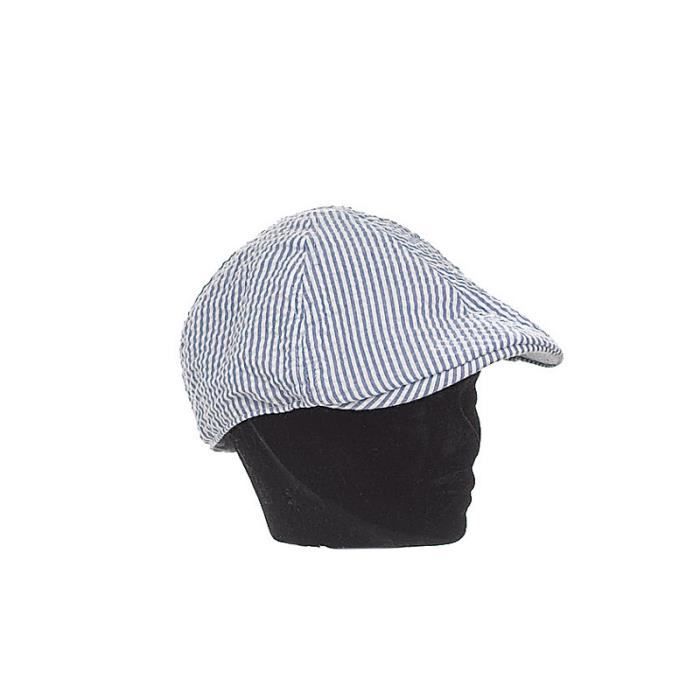 Casquette rayures Mixte - forme bec de canard à… - Achat ...