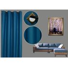 RIDEAU - DOUBLE RIDEAUX - VOILAGE - PANNEAU JAPONAIS Rideau occultant bleu 140x260cm