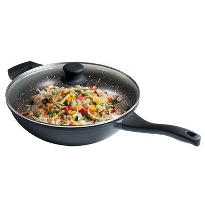 Poêle wok revêtement ILAG avec couvercle MEP102 Achat / Vente wok