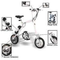 Vélo électrique pliant 200W 24V8Ah Vélo électrique pliant 200W 24V8Ah