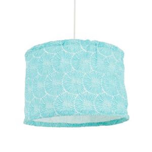 Lustre - suspension fleur diam?tre 35 cm hauteur 25 cm E27 60W bleu