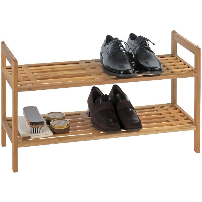 etagere chaussures bois