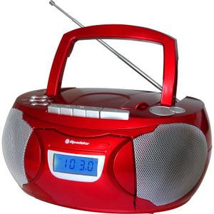 ROADSTAR RCR 3650RD Radio Cassette Portable MP3 Tuner Analogique Am/Fm Port USB Entrée Auxiliaire Fonction Horloge Prise Casque