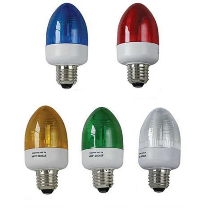 LOT DE 3 LAMPE STROBO STROBOSCOPE STROBOSCOPIQUE FLASH CLIGNOTANTE E27