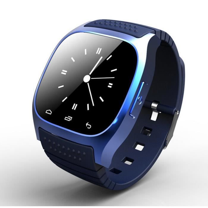 MONTRE CONNECTEE Rwatch SmartWatch montre connectée Bluetooth Bleu