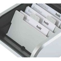 DISTRIBUTEUR DE CARTE Intercalaire Gris pour boîte de cartes de visite, DISTRIBUTEUR DE CARTE Intercalaire Gris pour boîte de cartes de visite,