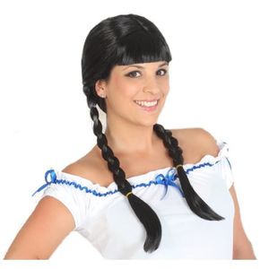 ATOSA Perruque Tresses Brune