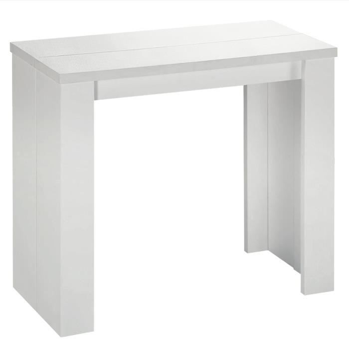 table console grise 5 rallonges brooklyn xl