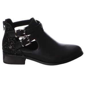 boots ouvertes femme