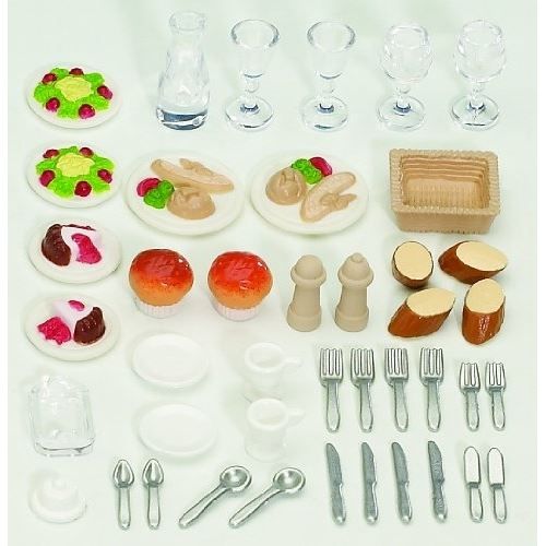 Sylvanian Families 2818 Mobilier De Poupée Set De Diner Pour Deux
