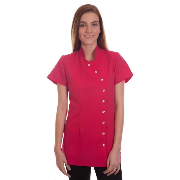 Tunic Skywear T25 Pour Femme - Col Croisé - Pour Infirmière, Esthéticienne - Polyester-Coton - Taille 6-30