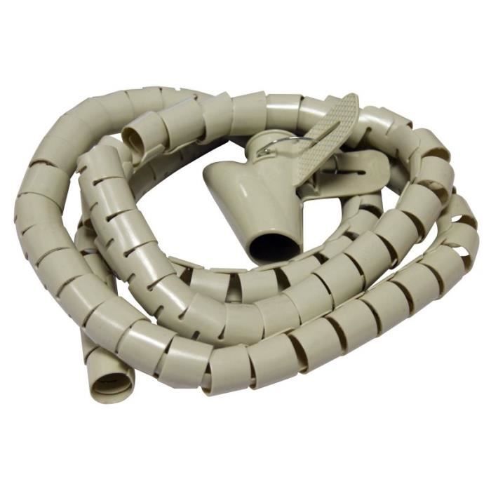 Rangement cable beige 1,50m diam 28mm - Achat / Vente ...