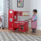 DINETTE Kidkraft Combiné De Cuisine rétro Rouge