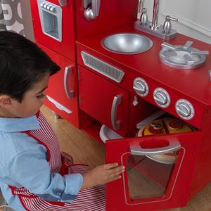 Kidkraft Combiné De Cuisine rétro Rouge