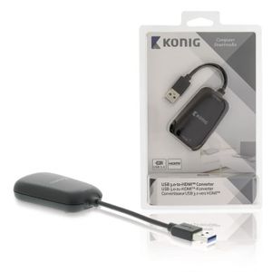KONIG Convertisseur USB 3.0 vers HDMI - Noir