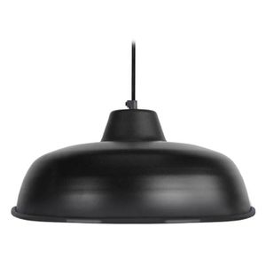 TOSEL Lustre - suspension Trog Roulé E27 25 W ?32 cm Noir