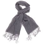 ECHARPE - FOULARD Chèche Levi's en lin Gris à franges