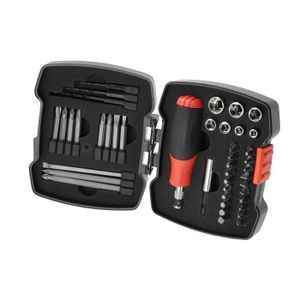 VISSAGE (TOURNEVIS - EMBOUT DE TOURNEVIS - MANCHE DE TOURNEVIS - RIVETEUSE) BLACK & DECKER Coffret de vissage 43 pièces A7175