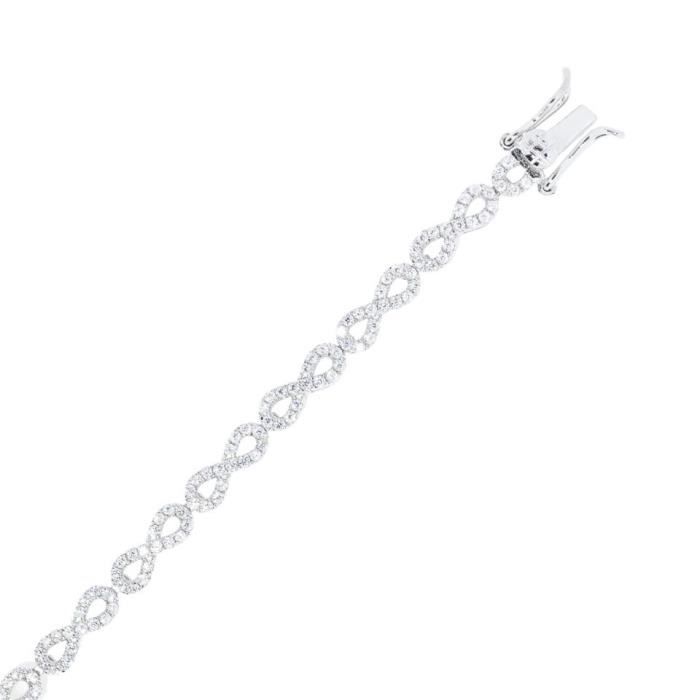 Bracelet Argent Oxyde Infini Articule Victoria .