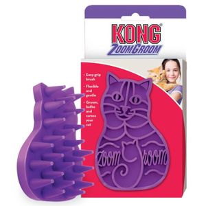 KONG Brosse de massage en caoutchouc Cat ZoomGroom - Pour chat