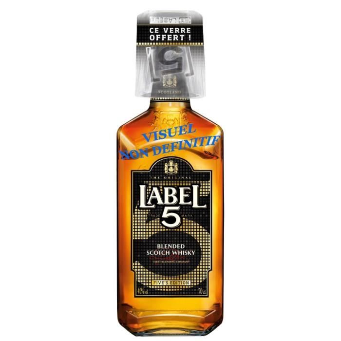 Label 5 Scotch Whisky 70cl + verre Achat / Vente whiskybourbon