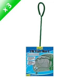 TETRA Lot de 3 Epuisettes FN L 12cm pour poisson