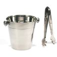 SEAU - RAFRAICHISSEUR  Seau à Glace inox Avec Pince C'toutinox