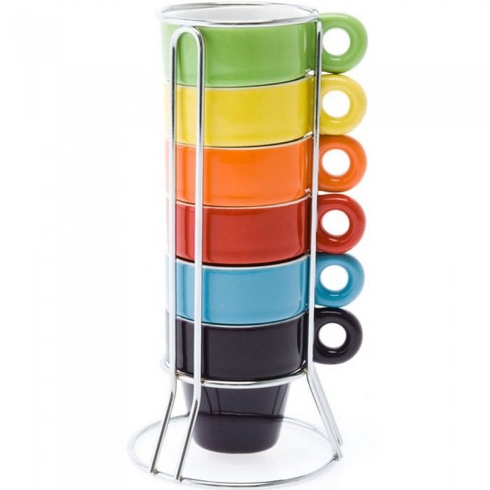 tasses à café rainbow (x6) couleur multicolore ? Achat / Vente