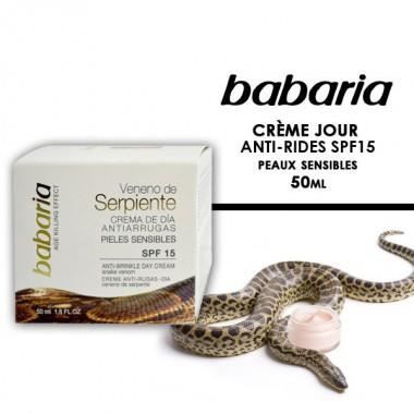 Babaria Crème jour Anti Rides SPF15 Venin de ? Achat / Vente