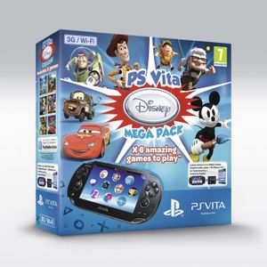 CONSOLE PS VITA CONSOLE PS VITA 3G:MEGA PACK : DISNEY + CARTE 8GO CONSOLE PS VITA CONSOLE PS VITA 3G:MEGA PACK : DISNEY + CARTE 8GO