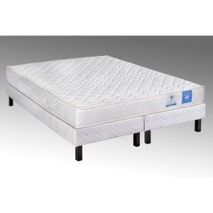 BENOIST BELLE LITERIE Ensemble matelas + sommier 180x200cm 21cm latex 75kg/m? mousse HR 35kg/m? équilibré