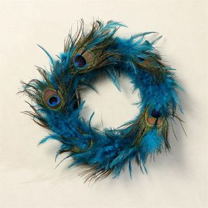 OBJET DECORATIF - STATUE Couronne plume de paon