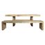 BANC Banc design Loggy Matière Bois Couleur Brut