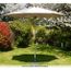 PARASOL - OMBRAGE  Parasol classique rond 3m coloris taupe