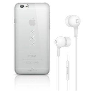 WHITE DIAMONDS ECOUTEUR CRISTAL BUNDLE CRISTAL APPLE IPHONE 6/6S